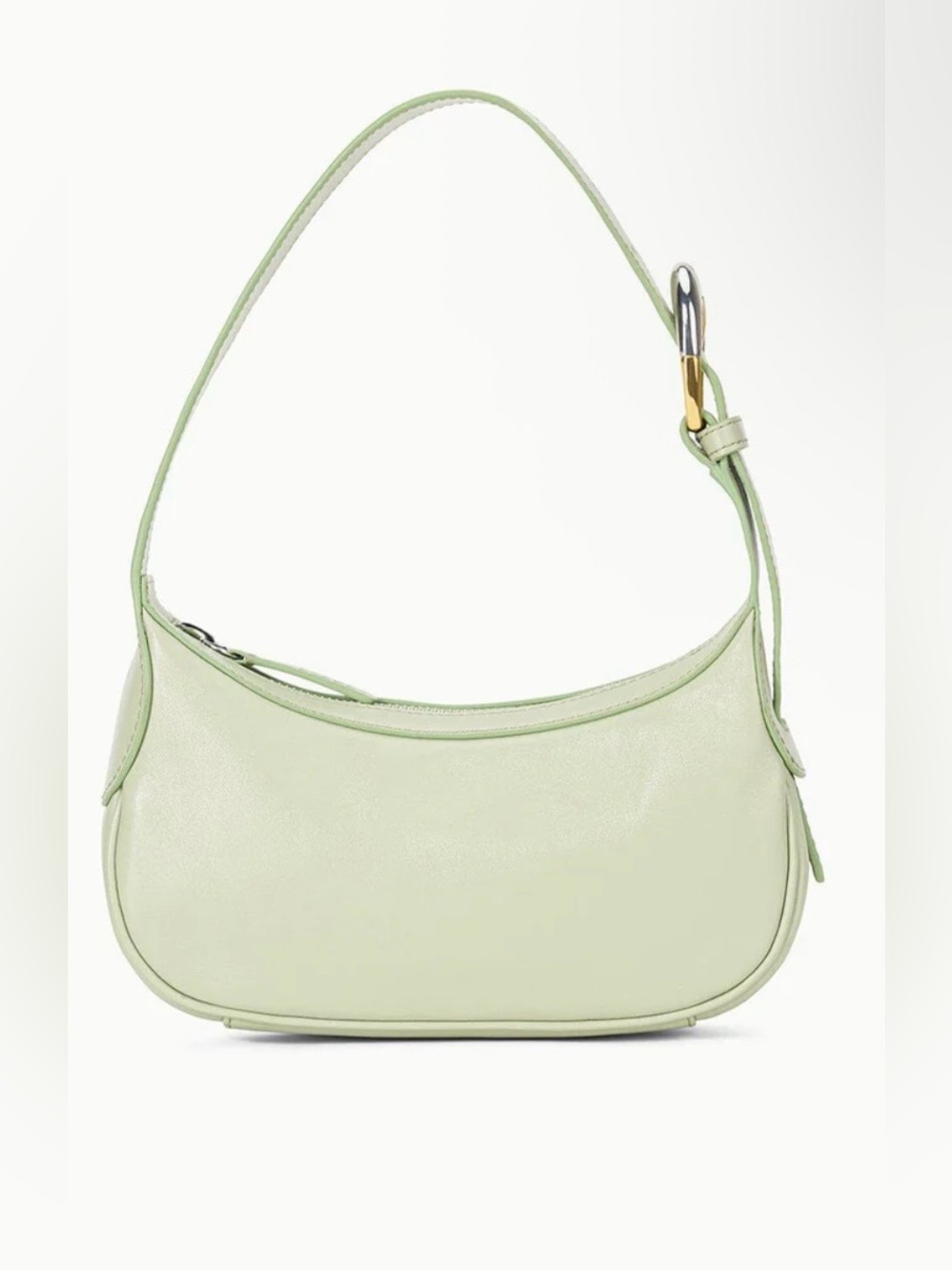 Staud OWEN Bag 100% Cow Leather Pale Jade Original Price $295 - Picture 1 of 6